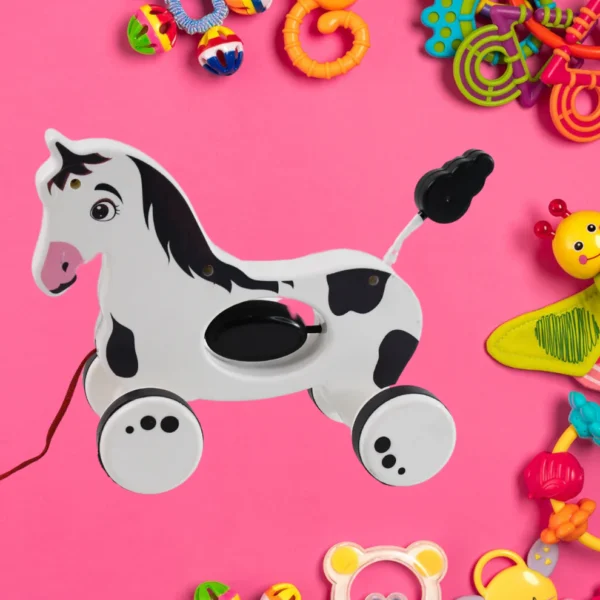 Horse Pull Along Toddler Toy – Walking & Developmental Toy for Kids - Image 3