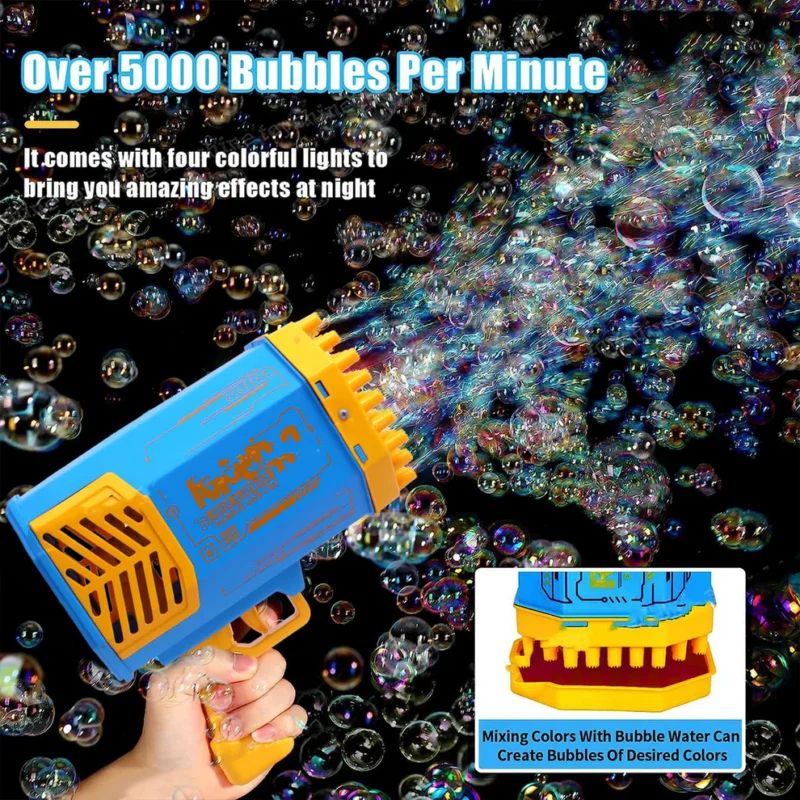 69-Hole Rechargeable Bubble Gun Machine Toy - Image 2