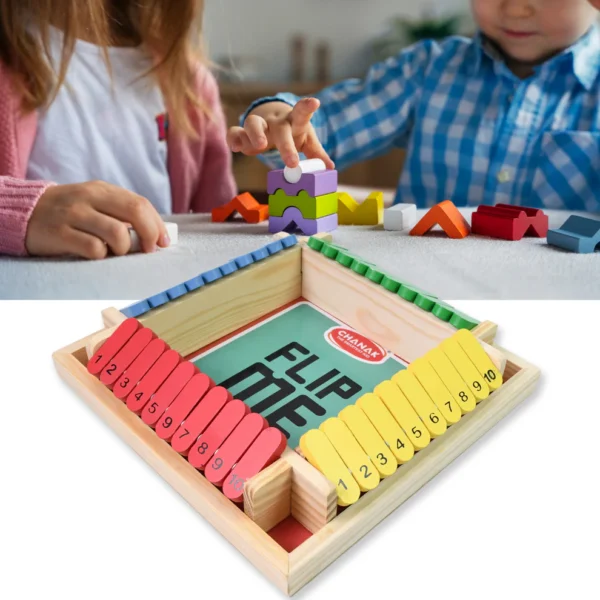 Shut The Box Dice Game, Classic Flip Me Multiplayer Game for Kids & Adults - Image 2
