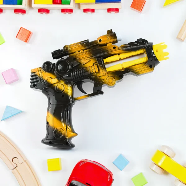 TTG LED Laser Gun Toy – Battery Operated Space Blaster with Flashing Lights & Sound Effects (1 Set) - Image 3