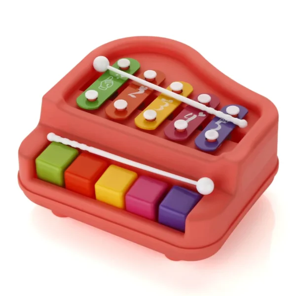 2 in 1 Baby Piano Xylophone Toy – Educational Musical Toy for Toddlers (1 Pc) - Image 4