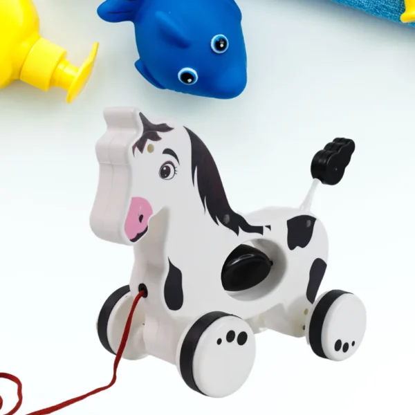 Horse Pull Along Toddler Toy – Walking & Developmental Toy for Kids - Image 4