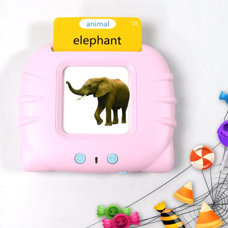 Preschool Learning Toys Flash Cards for Small Kids, Educational Toys English Words Learning Machine with 224 Words