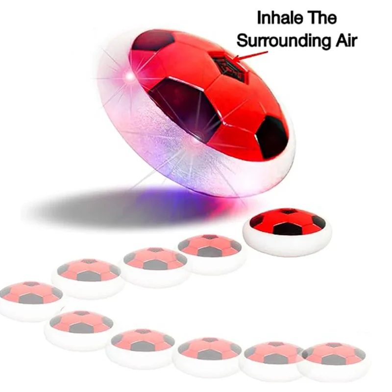 TTG Hover Soccer Ball Toy with Foam Bumper – Indoor Air-Powered Football with LED Lights (Battery Operated) - Image 4