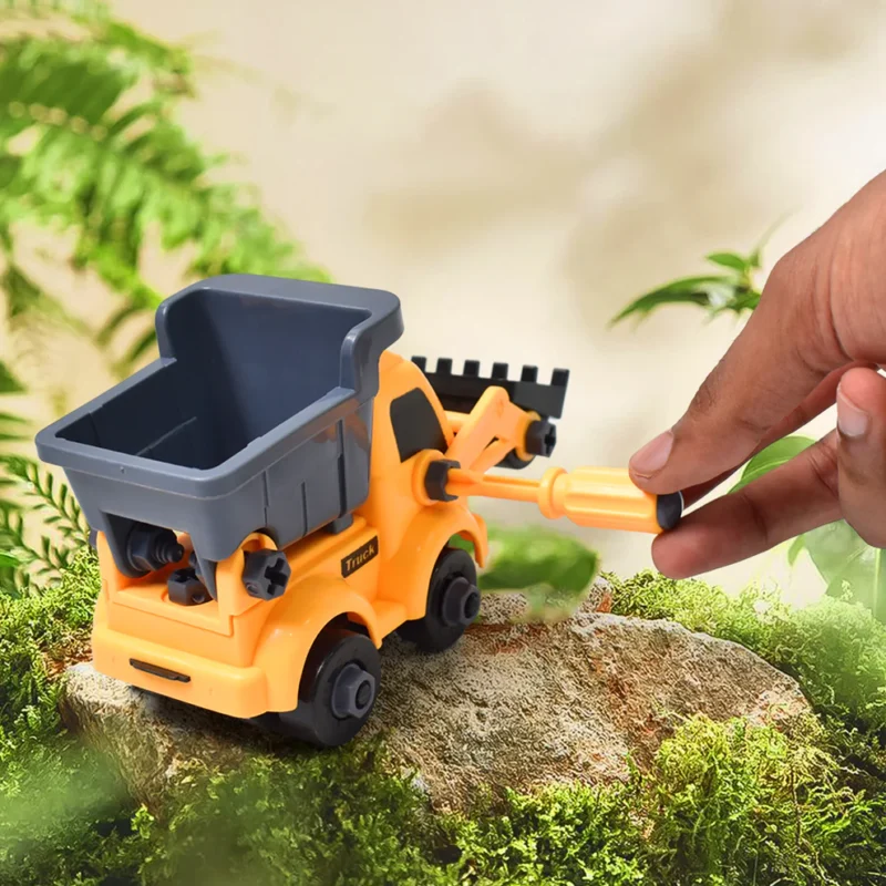 Engineering Vehicles Nut Assembly Toy – DIY Vehicle Model Set for Kids (2 Pc Set) - Image 4