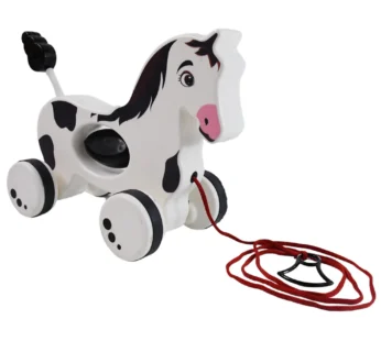 Horse Pull Along Toddler Toy – Walking & Developmental Toy for Kids