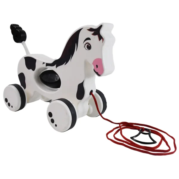 Horse Pull Along Toddler Toy – Walking & Developmental Toy for Kids