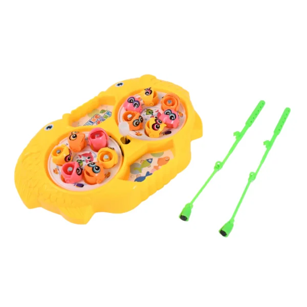 Fishing Game for Kids – Includes 12 Fish, 2 Magnetic Rods & Rotating Pond | Sound-Enabled Catching Game (1 Set) - Image 5