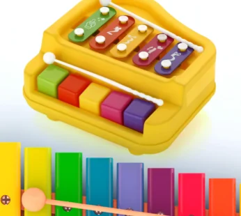 2 in 1 Baby Piano Xylophone Toy – Educational Musical Toy for Toddlers (1 Pc)