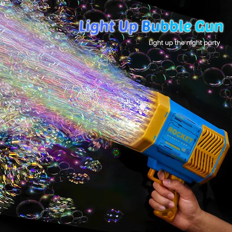 69-Hole Rechargeable Bubble Gun Machine Toy - Image 5