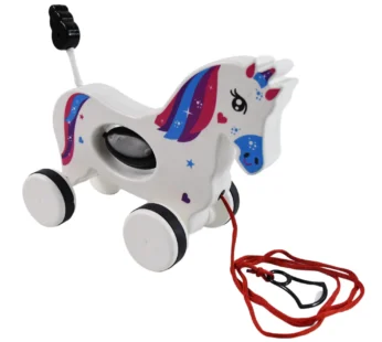 Pull Along Toy Unicorn – Early Walking Toy for Toddlers