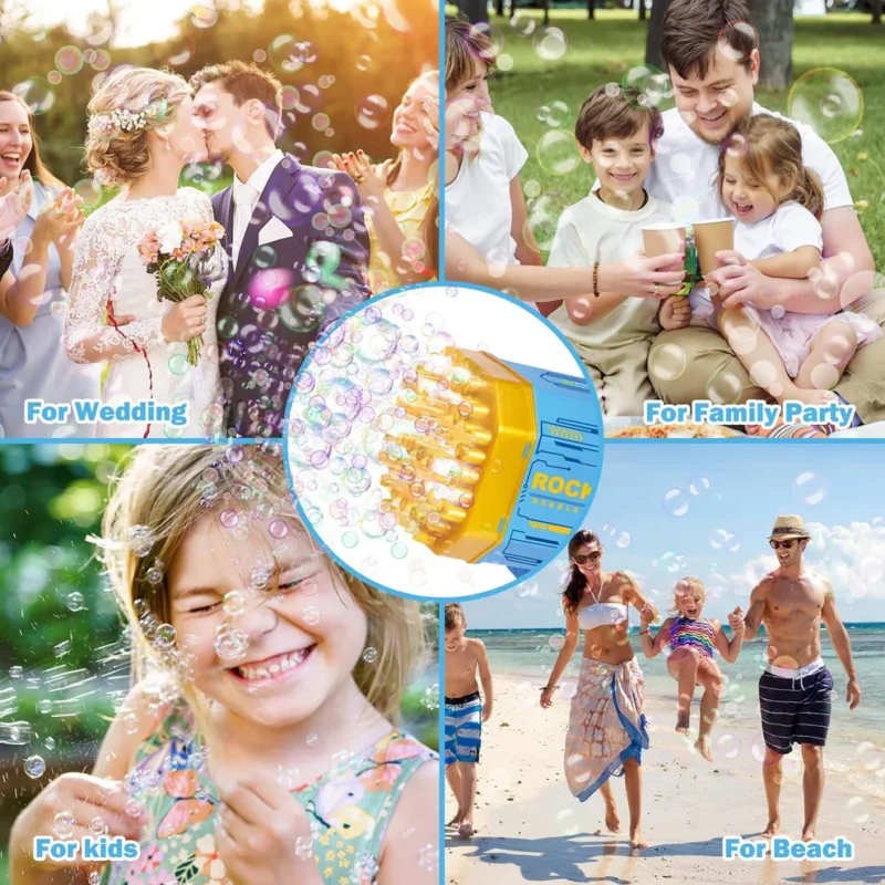 69-Hole Rechargeable Bubble Gun Machine Toy - Image 6