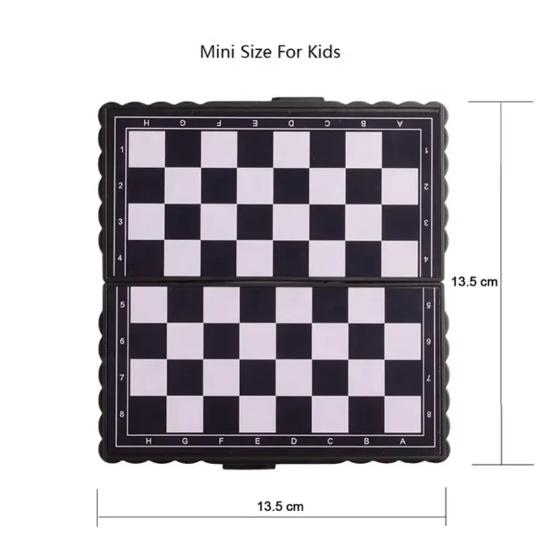 5"x5" Magnetic Travel Chess Board Set – Folding Portable Chess Game with Premium Black & Ivory Pieces | Classic Brain Game for Kids & Adults (1 Pc) - Image 4