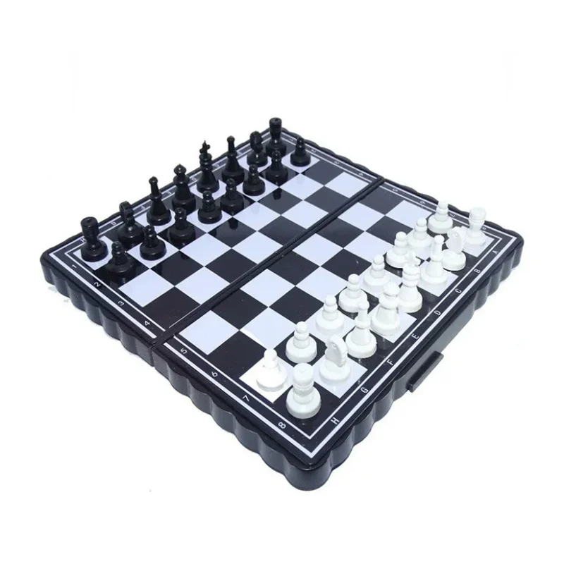 5"x5" Magnetic Travel Chess Board Set – Folding Portable Chess Game with Premium Black & Ivory Pieces | Classic Brain Game for Kids & Adults (1 Pc) - Image 5