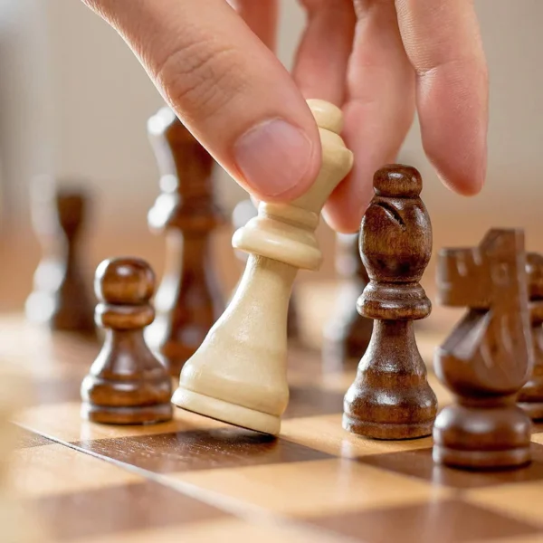 Foldable Wooden Chess Board Set – 30 × 30 cm | Classic Strategy Game with Polished Wooden Pieces (1 Set) - Image 5