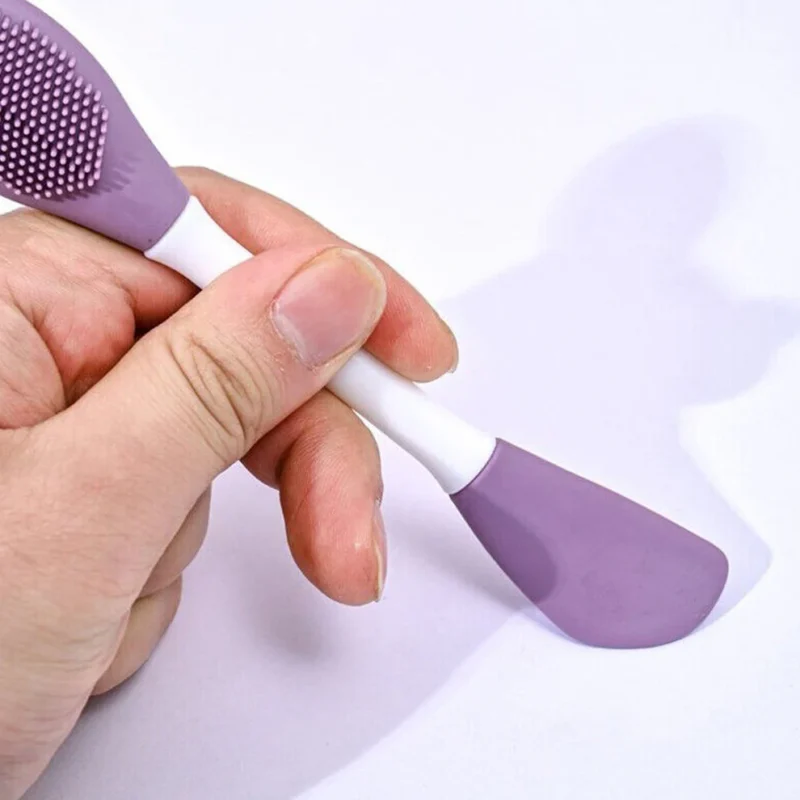 Double-Headed Silicone Mask Brush | Facial Cleansing & Mask Application Tool (1 Pc) - Image 8