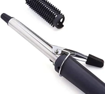 Professional Hair Curling Iron for Women – Ceramic Coated Curling Rod with Swivel Cord | Easy & Safe Hair Styling Tool (Black)