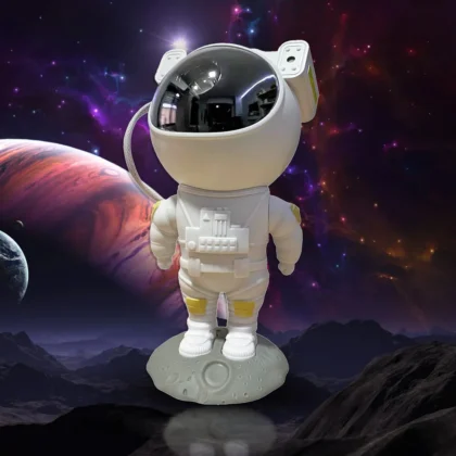 Astronaut Galaxy Projector Night Lamp – Remote-Controlled Starry Sky Light for Kids & Adults
