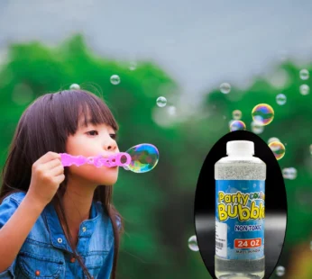 Bubble Gun Liquid Refill for Kids (750ml) – Bulk Party Bubble Solution with Wand (Multicolor)