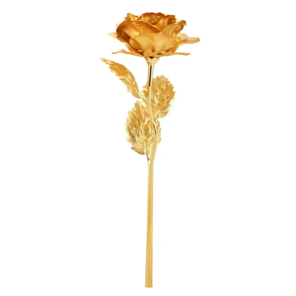 Luxury Decorative Gold Plated Artificial Golden Rose with Premium Gift Box - Image 10