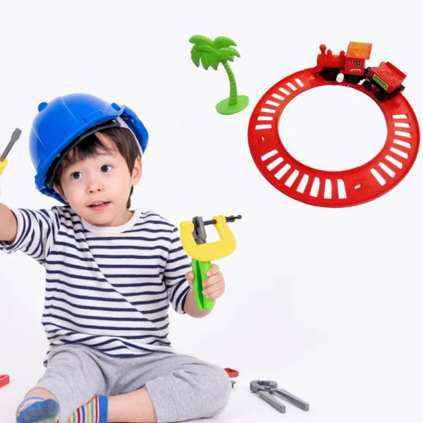 World Express Mini Train Play Set for Kids | Wind-Up Toy Train with Tracks & Accessories - Image 3