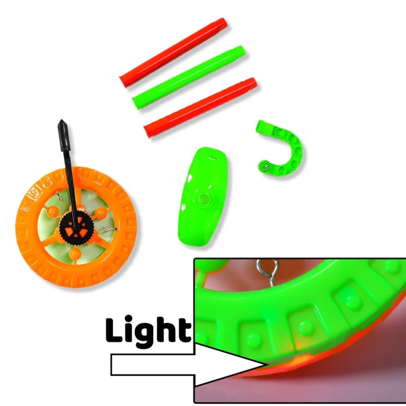 Plastic Push Wheel Toy with Handle & Lights | Single Wheel Run Toy for Kids - Image 4