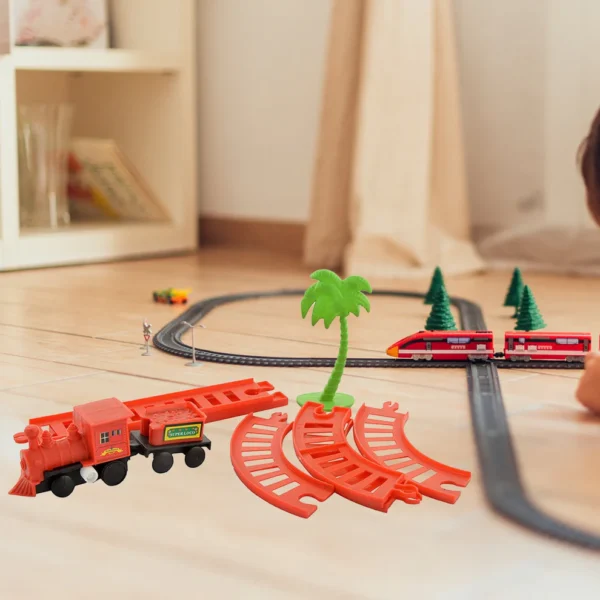 World Express Mini Train Play Set for Kids | Wind-Up Toy Train with Tracks & Accessories - Image 5