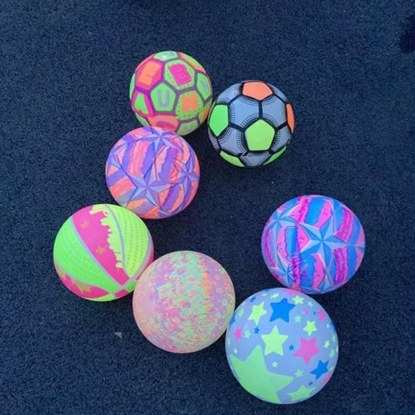 LED Flashing Bouncy Ball for Kids | Soft Rubber Light-Up Stress Relief Toy (1 Pc Only, Assorted Colors) - Image 4