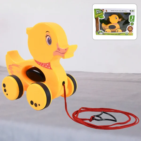 Pull Along Duck Toy – Classic Toddler Toy for Early Development (1+ Years)